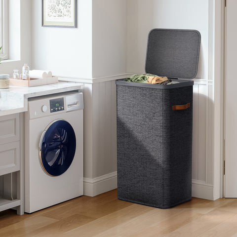 Collapsible Laundry Hamper with Lid - Sorbus Home