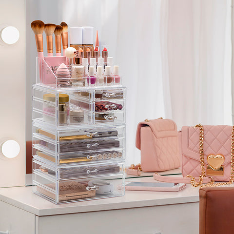 Makeup Organizer Case (9 Drawer 4Pc)