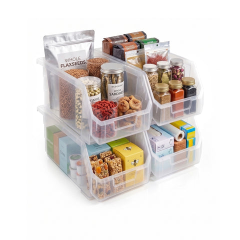 Open Front Kitchen Storage Bin