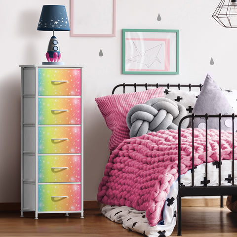 5 Drawer Tower Nightstand