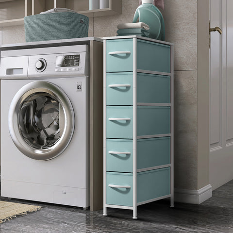 5 Drawer Narrow Storage Tower