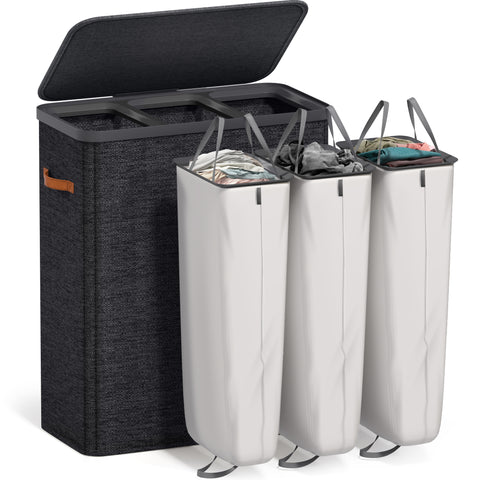 Collapsible Laundry Hamper with Lid - Sorbus Home