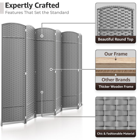 Room Divider Screen Panels (8-6-4 Panel)