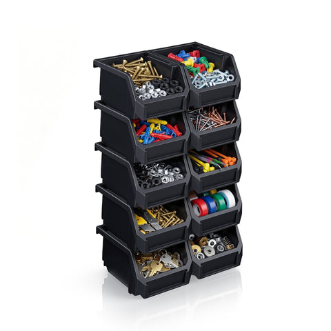 Open Front Garage Storage Bin