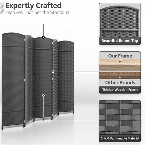 Panel Room Divider (Double Hinged)
