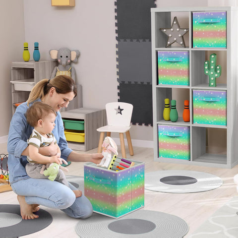 11" Cube Storage Bins (6 Pack)