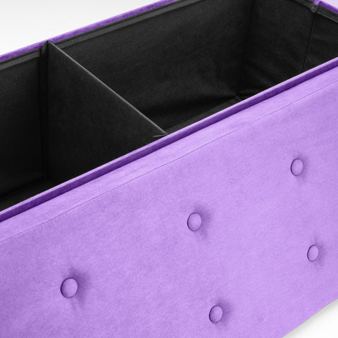 Faux Suede Storage Bench (Large)