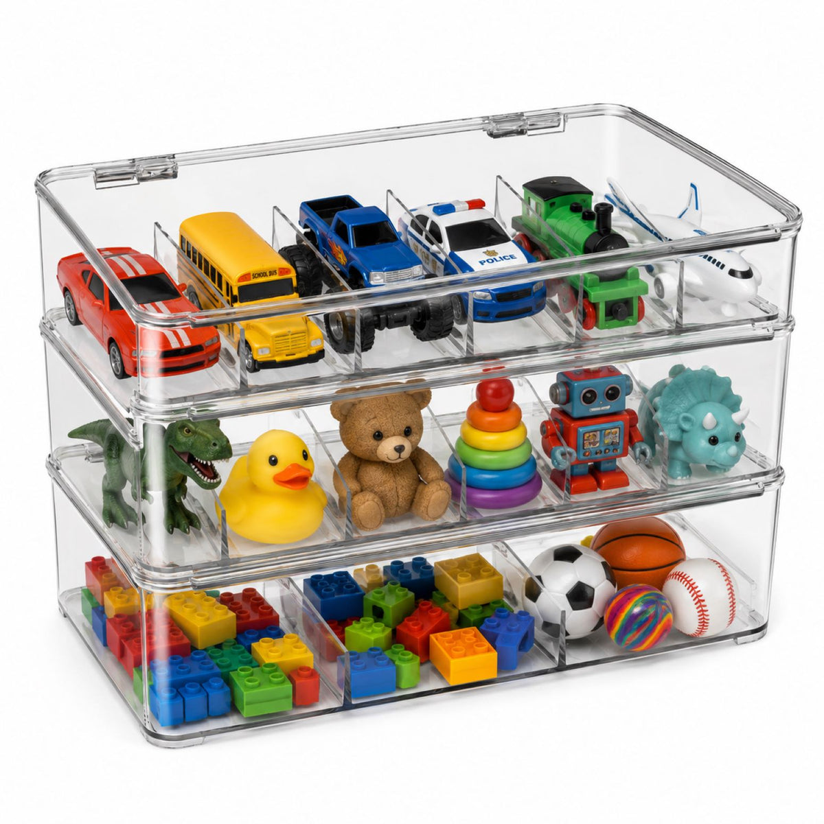 Plastic Stackable Storage Organizers