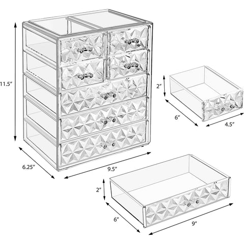 Diamond Makeup Organizer (7 Drawers)