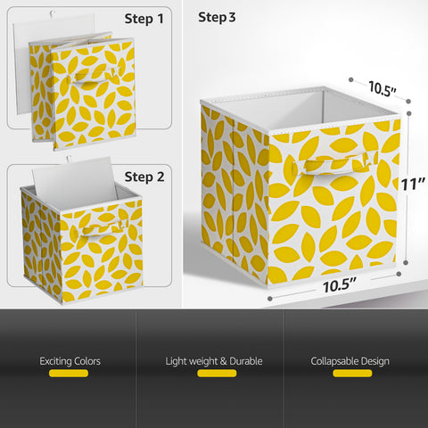 11" Cube Storage Bins (6 Pack)