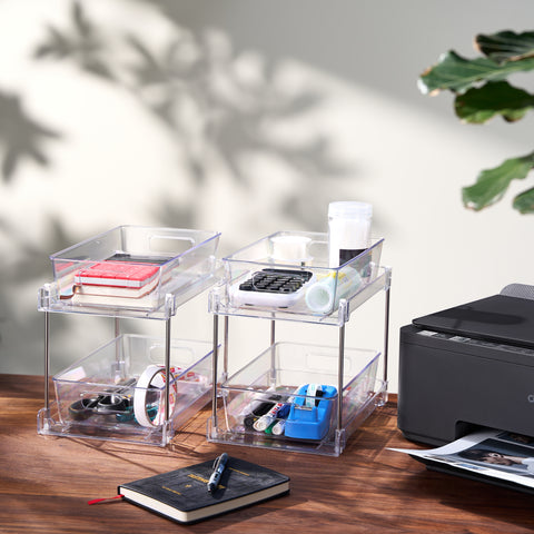 2-Tier Pull-Out Office Organizers