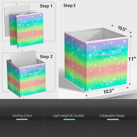 11" Cube Storage Bins (6 Pack)