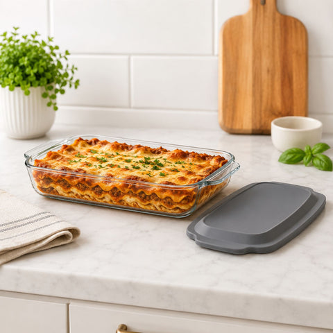 1-Pack Glass Baking Dish Set with Lid