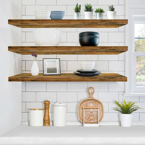 Extra Long Floating Shelves (Set of 3)