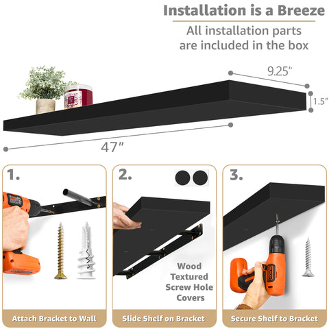 Extra Long Floating Shelf (1-Piece)