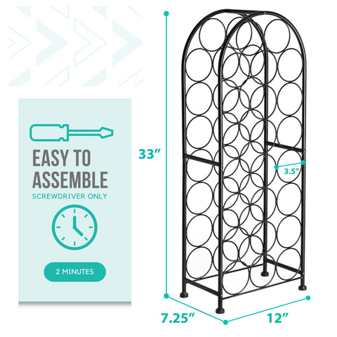23 Bottle Wine Rack (French Style)