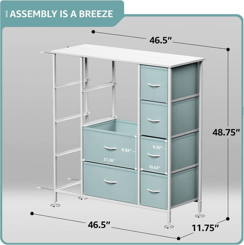 12 Drawer Wide Dresser