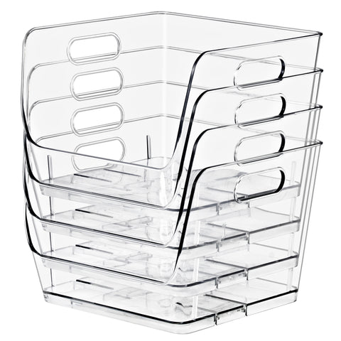 Open Front Storage Bins Square