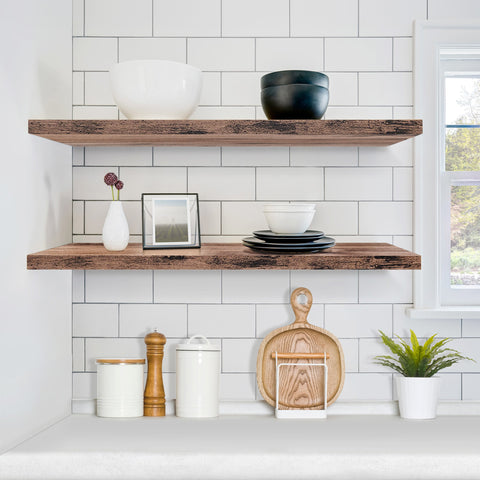 Long Floating Shelves (2 Pack)