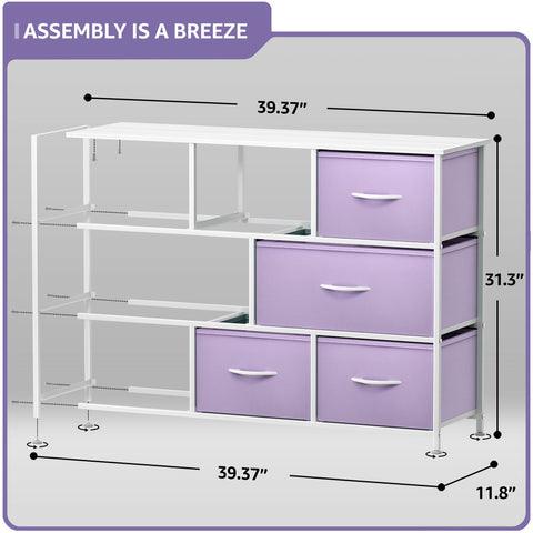 8 Drawer Wide Dresser