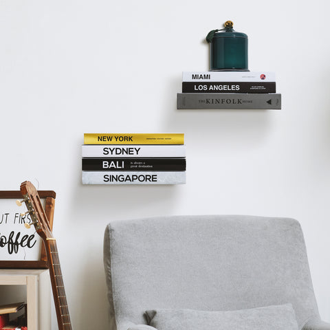 Invisible Floating Bookshelves