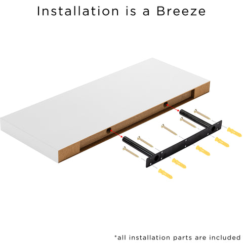 Rectangle Floating Shelves (2 Pack)