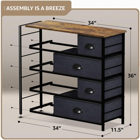 8 Drawer Wide Dresser