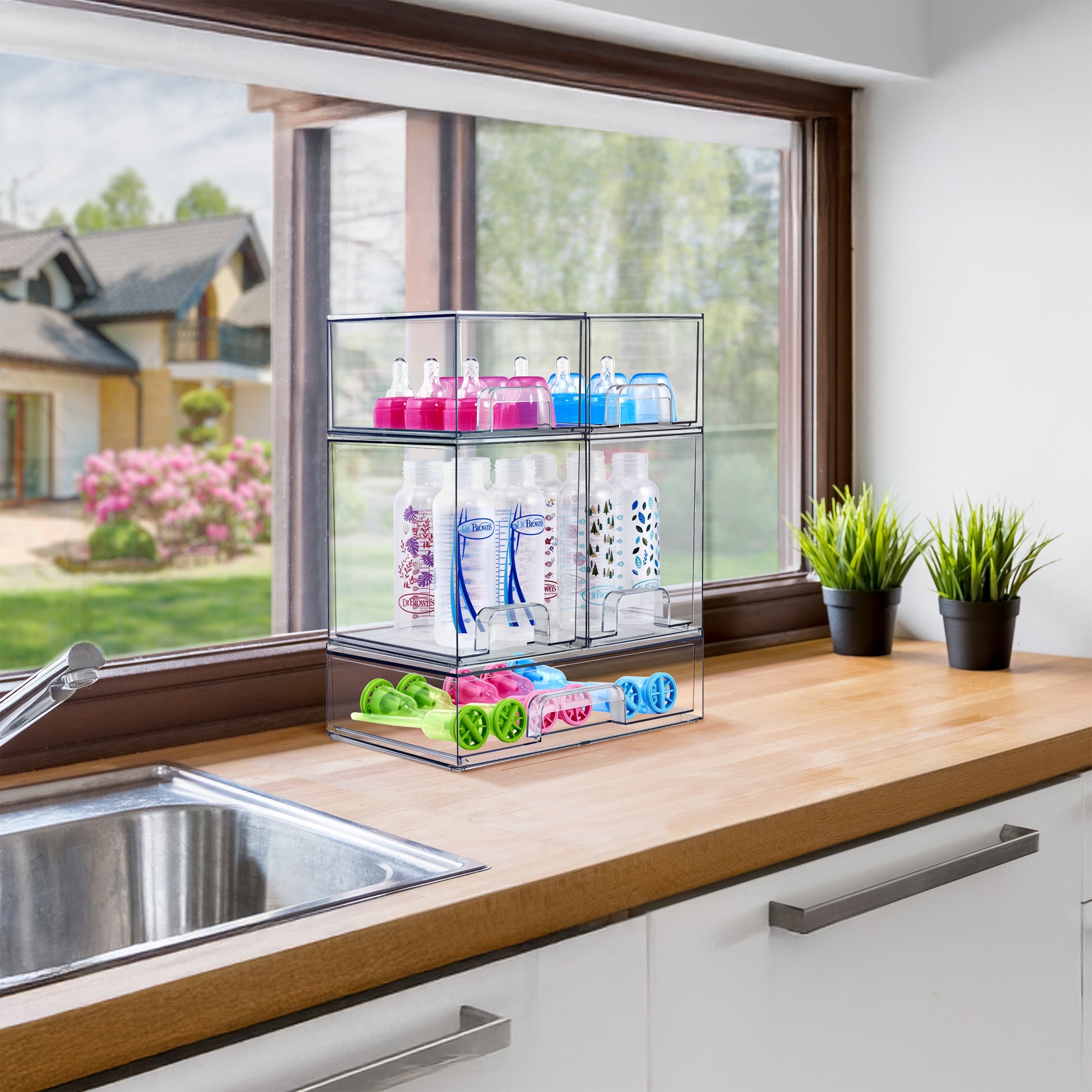 Baby Bottles Storage Drawers - Sorbus Home