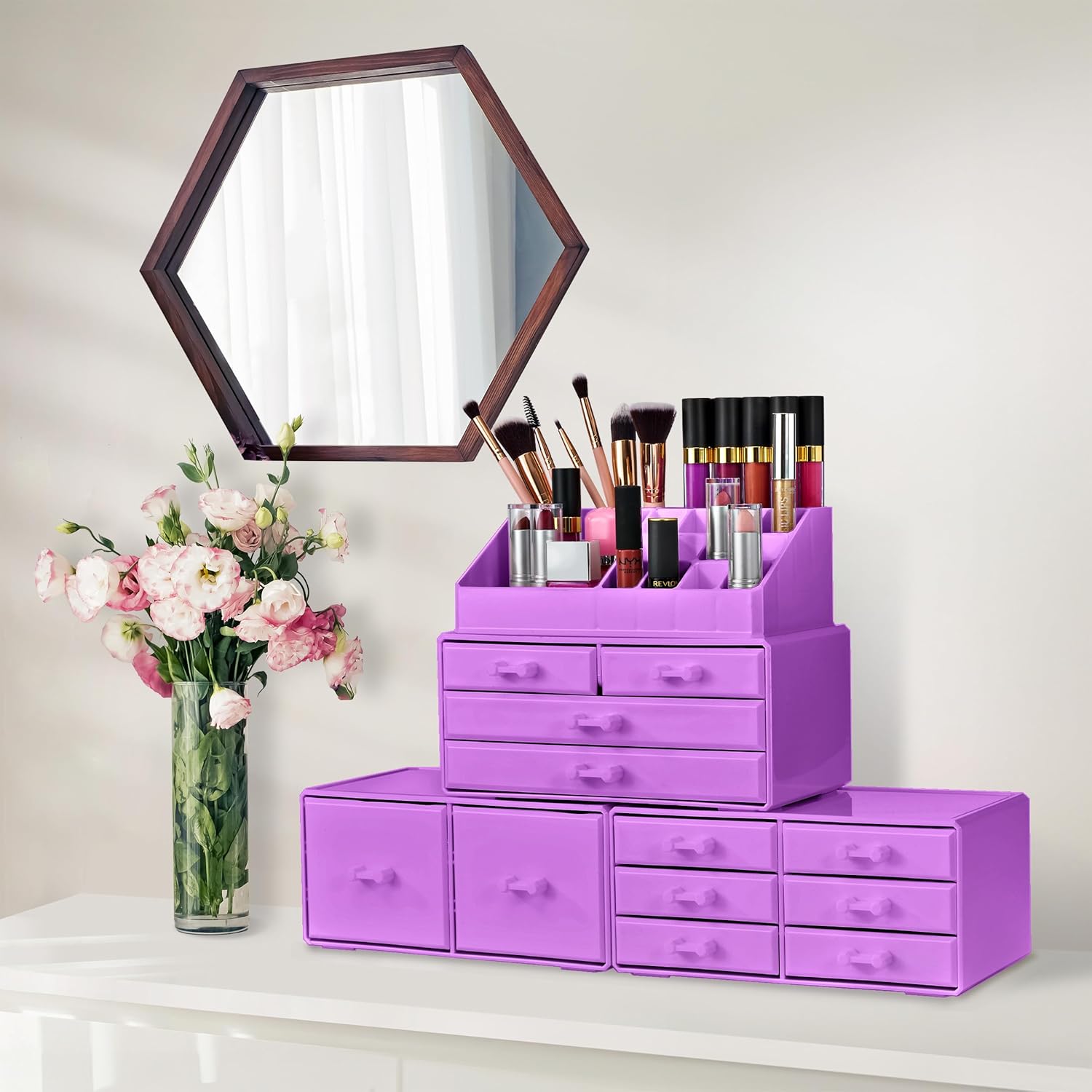 Stackable Makeup Organizer (12 Drawer) – Sorbus Home