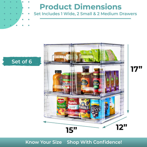 Stackable Pull-Out Drawer Bins