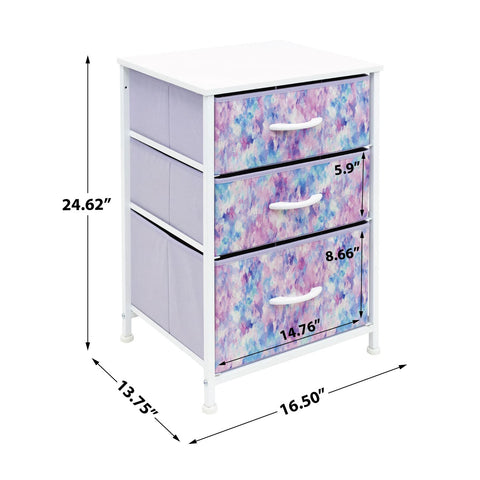 3 Drawer Display Nightstand