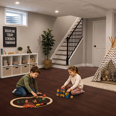 16 Tiles 64 Sq ft Wood Grain Foam Mats