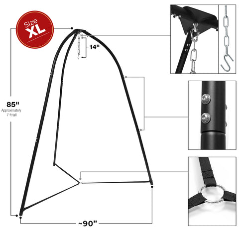 Steel Hammock Chair Stand Tripod Style