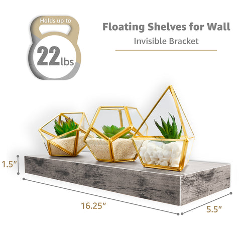 Wall Mounted Floating Shelves (5 Pack)