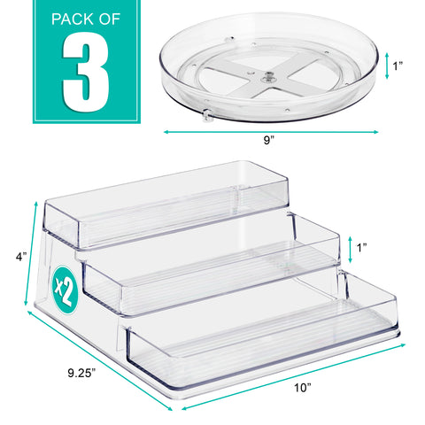 Acrylic Spice Organizer Set