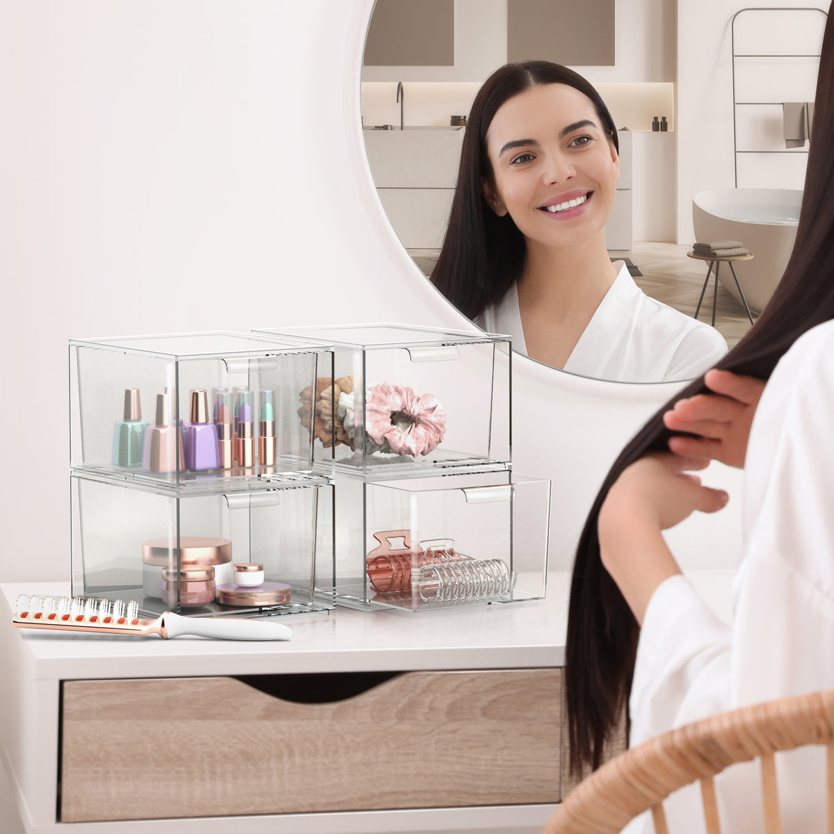 Makeup Organizer Drawers - Sorbus Home