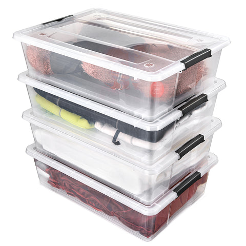 Underbed Bins with Lids (Set of 4)