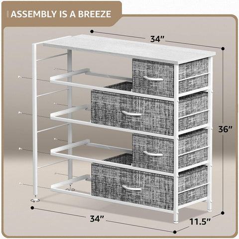 8 Drawer Wide Tall Dresser