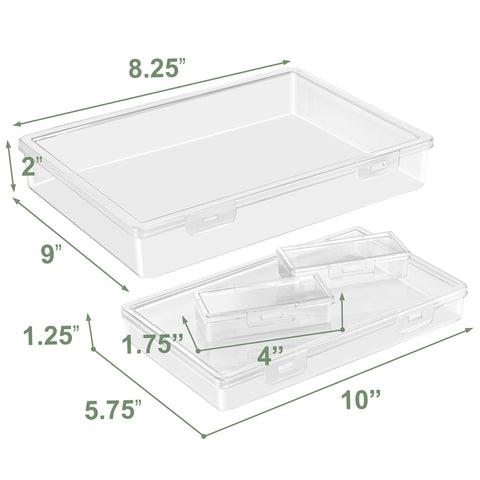 Document & Paper Storage Box Set (4 Pc)