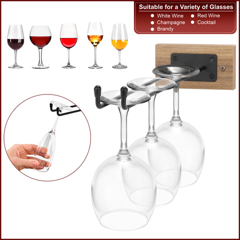 Glass Holder Stemware Rack Set (Set of 6)