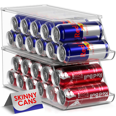 12 Skinny Soda Can Organizer (Set of 2)