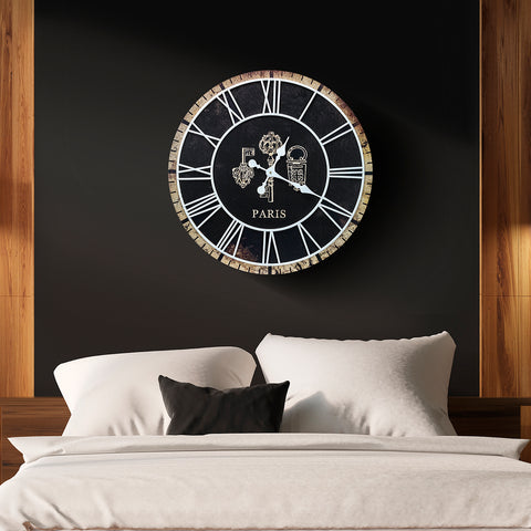 24" Paris Oversized Wall Clock (Roman)