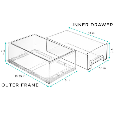 Laundry Drawer Organizers with Handles