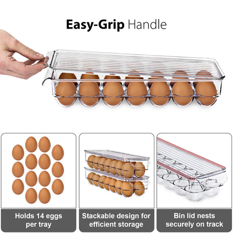 Egg Holder with Lid (Each Holds 14 eggs)