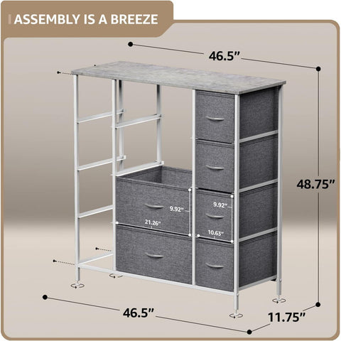 12 Drawer Tall Wide Dresser