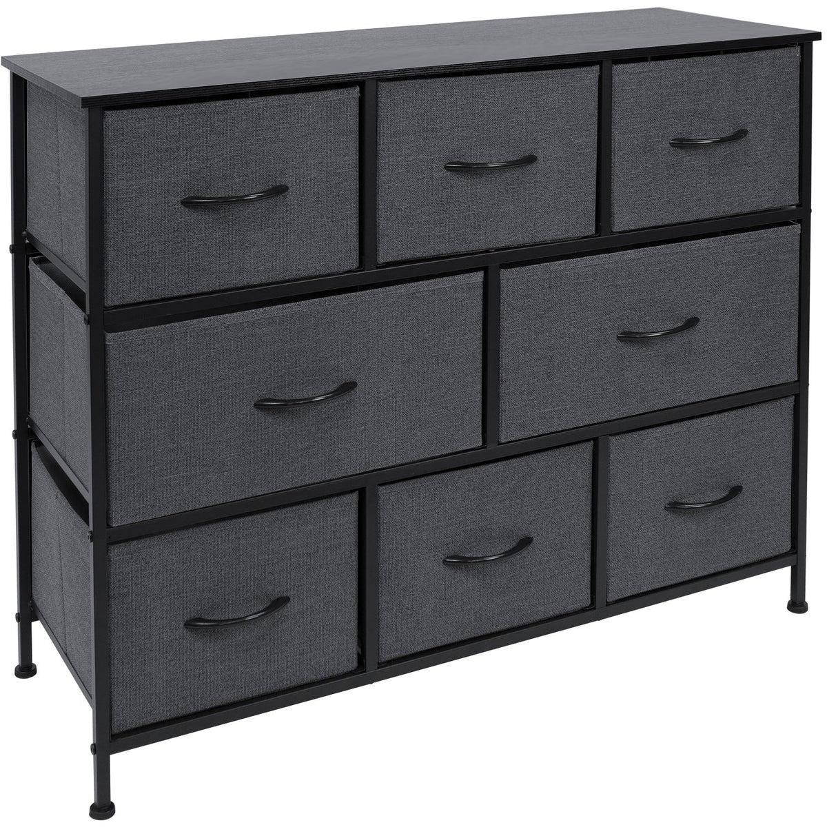 8 Drawer Dresser (Wood Top) - Sorbus Home