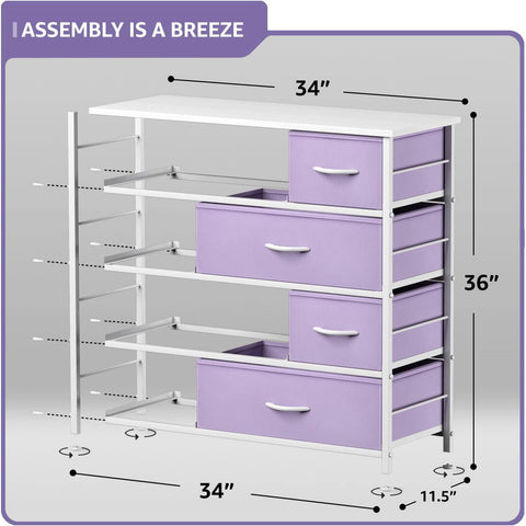 8 Drawer Wide Tall Dresser