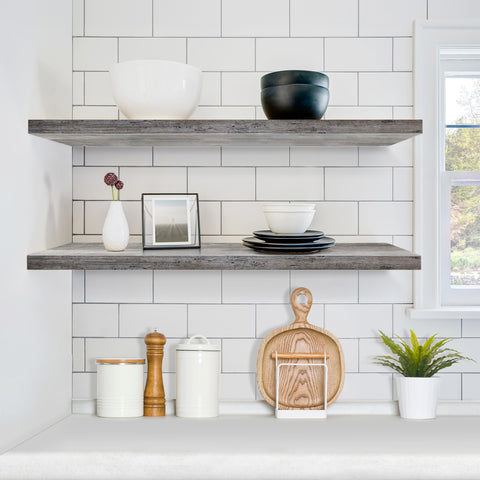 Long Floating Shelves (2 Pack)