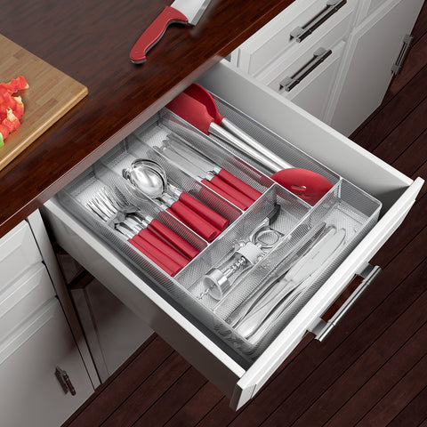 Drawer Cutlery Mesh Organizer