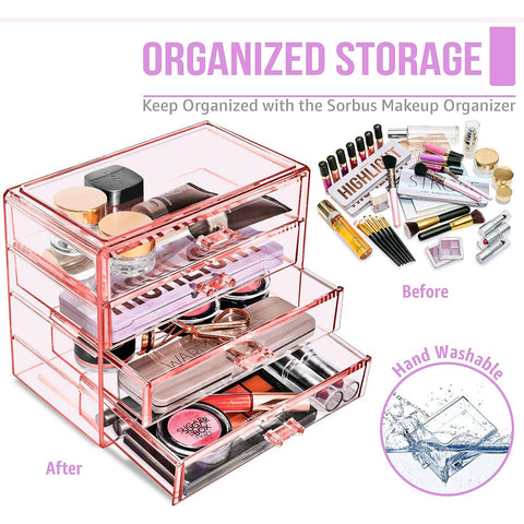 Makeup Organizer Case (4 Drawers)